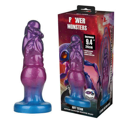 4-Dildo silikonowe dmuchane monster Power Monsters Rift Titan 24 cm-4