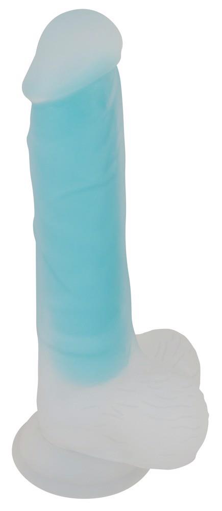 1-Dildo silikonowe You2Toys świecące w ciemności 20,5 cm-1