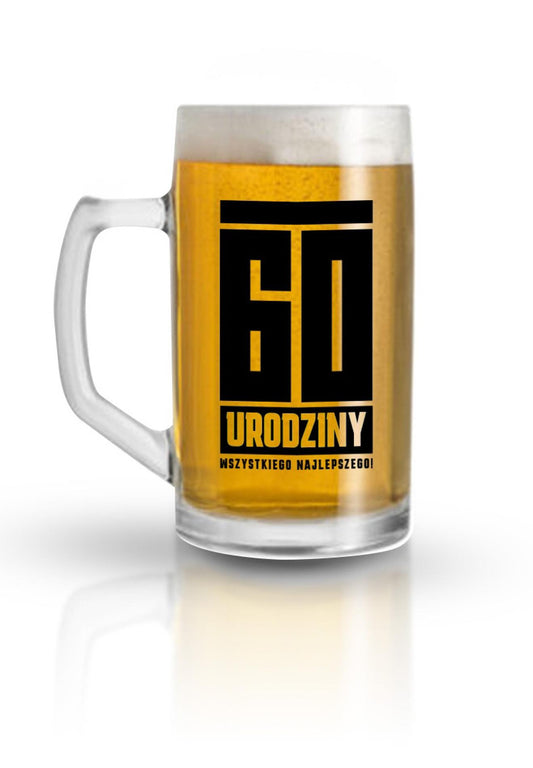 1-Kufel szklany 60 urodziny 500 ml-1