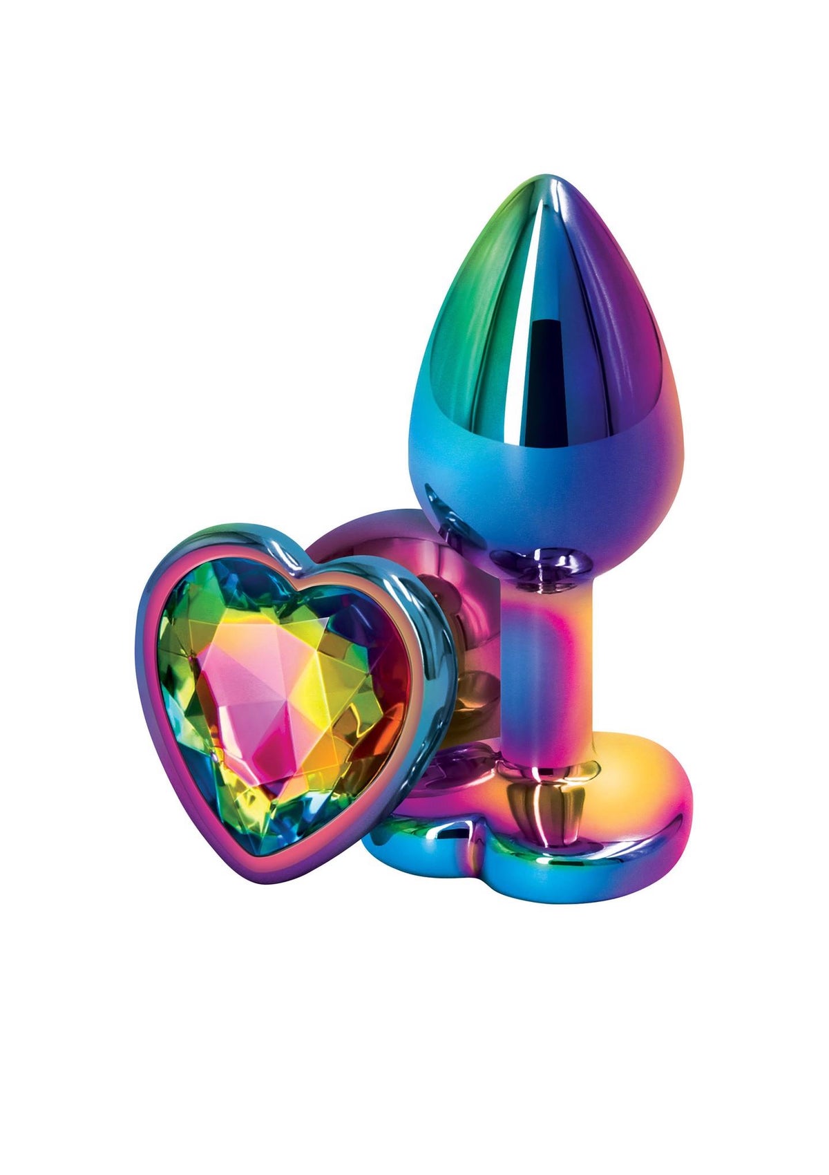 1-Korek analny serce NS Novelties multicolor S 7 cm-1