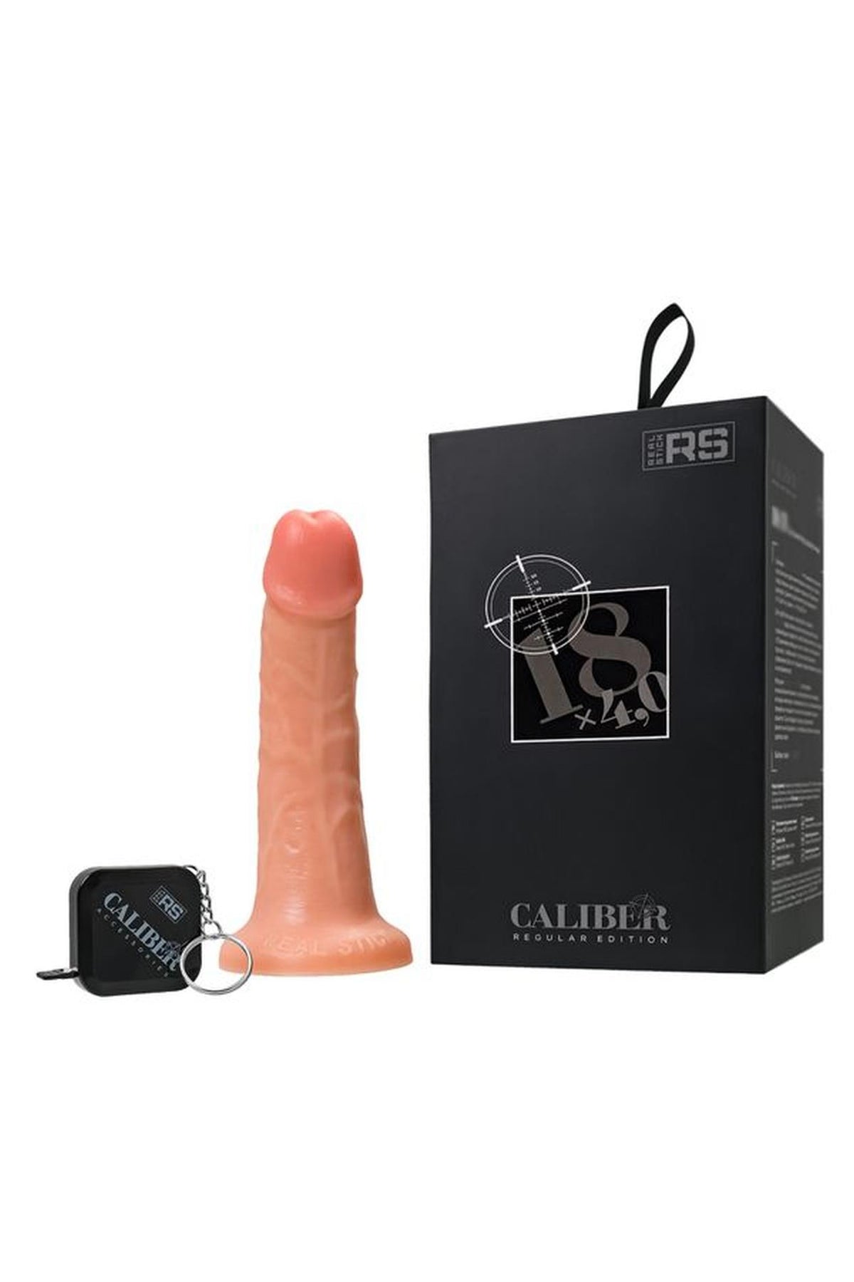 2-Dildo realistyczne Caliber RealStick cieliste 18 cm 4 cm-2