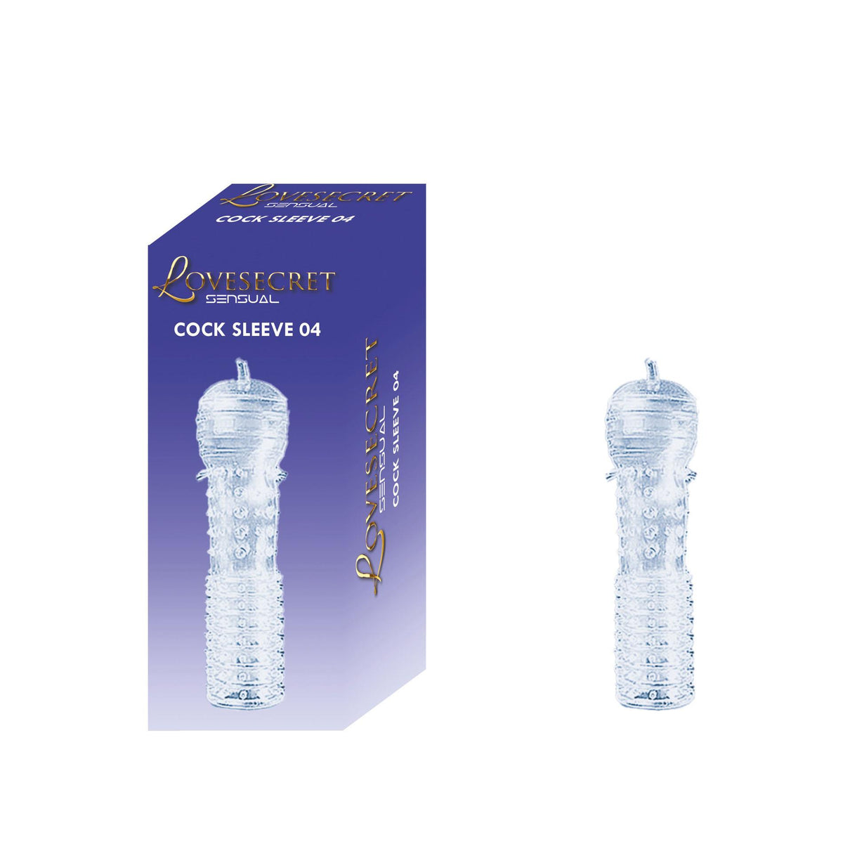 1-Rękaw na penisa przezroczysty z wypustkami Lovesecret 12,5 cm-1