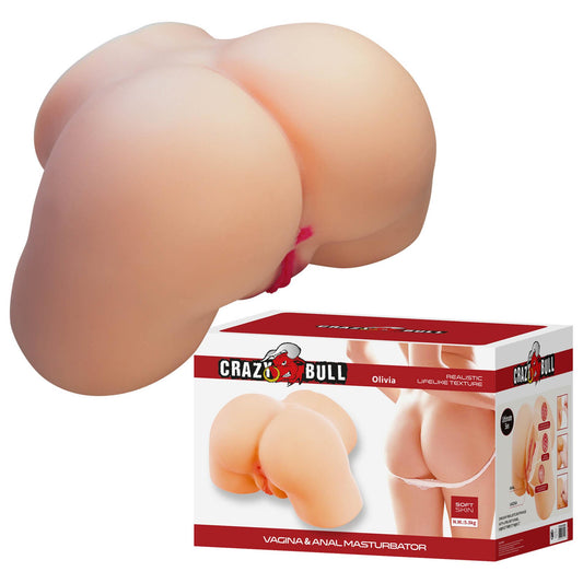 1-Realistyczny masturbator waginalny i analny Crazy Bull Olivia-1