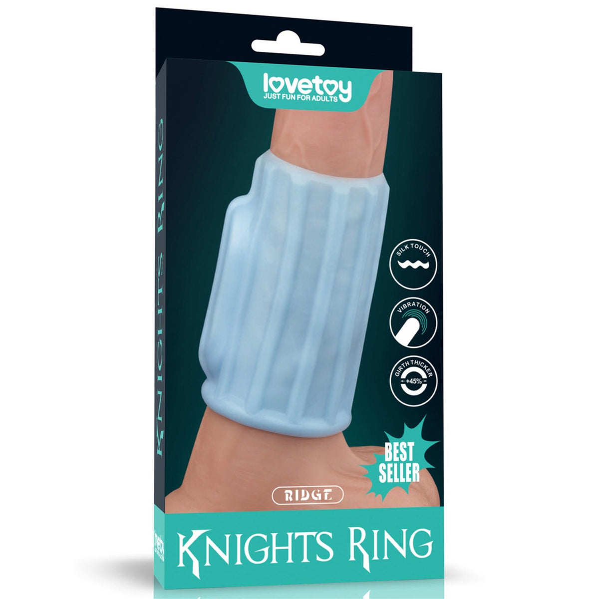 1-Wibrujący pierścień rycerza powiększający Lovetoy 10 cm-1
