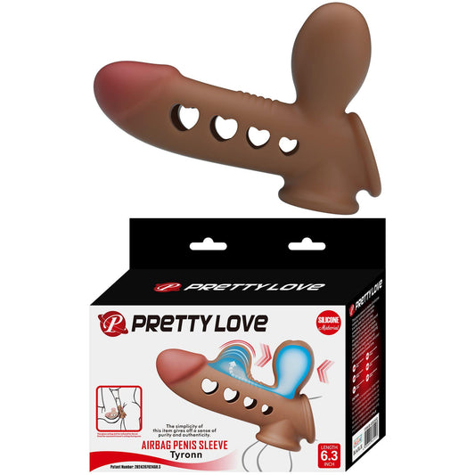 1-Przedłużka z poduszką powietrzną Pretty Love Tyronn silikonowa wodoodporna-1