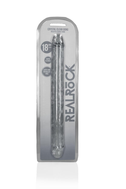 2-Podwójne dildo RealRock realistyczne przezroczyste 45 cm-2