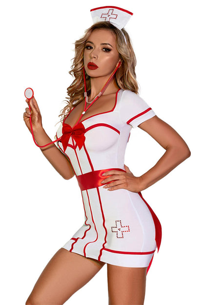 2-Sexy Nurse Costume - 5 Pieces S\M-2