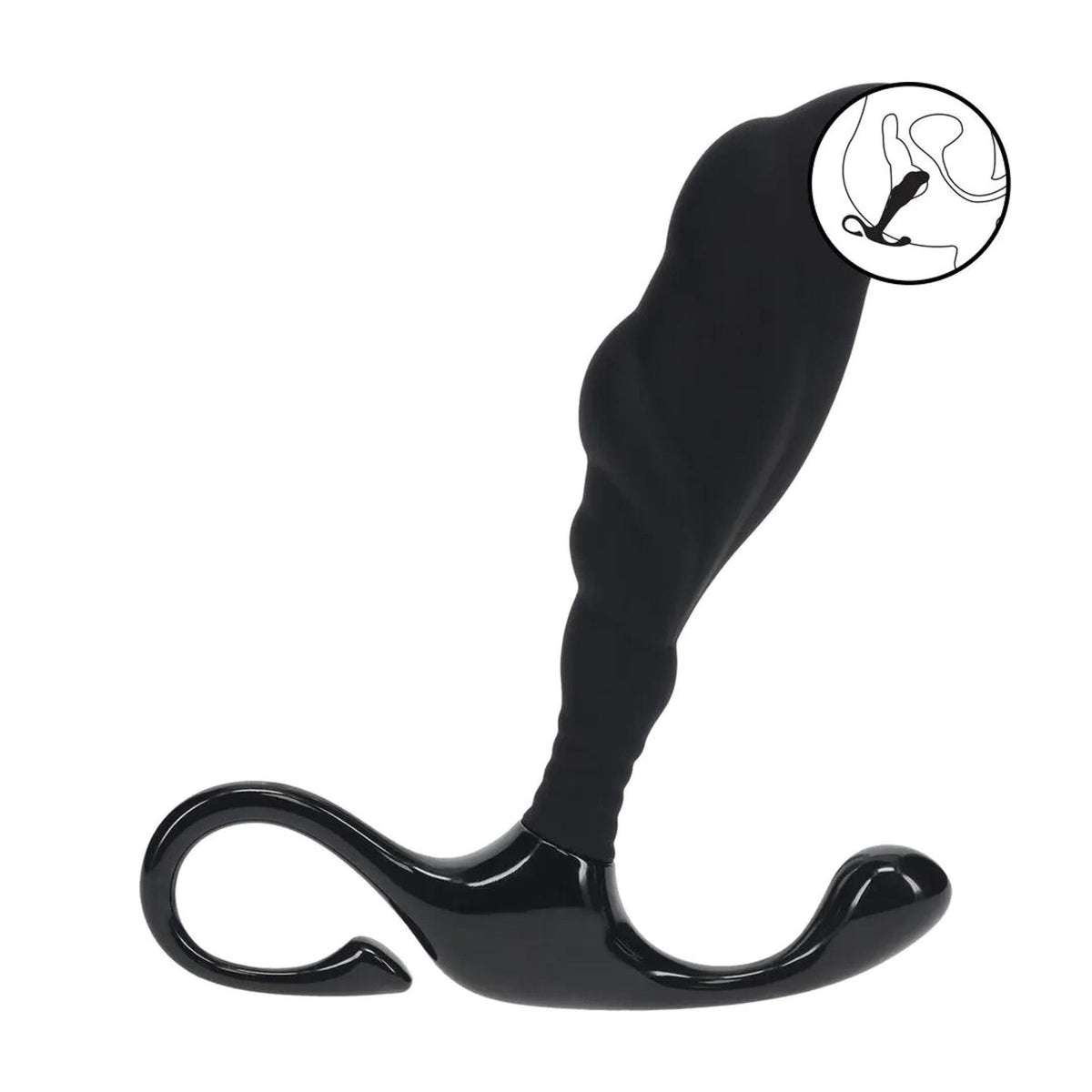 1-Masażer prostaty silikonowy Levelz S czarny 10 cm-1