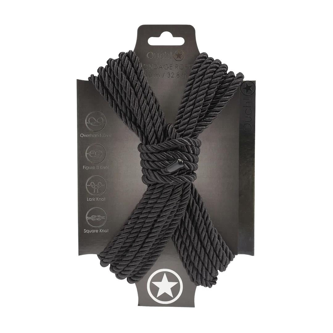 1-Lina bondage Ouch! poliestrowa czarna 10 m-1