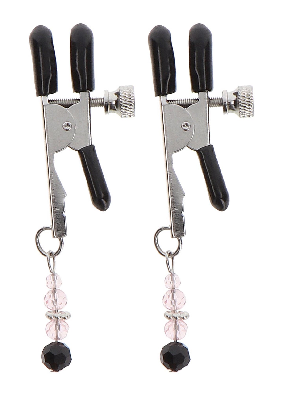 2-Klipsy na sutki regulowane z koralikami Taboom srebrne 8.5 cm-2