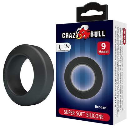 2-Pierścień erekcyjny silikonowy Crazy Bull Brodan wodoodporny 3,8 cm-2
