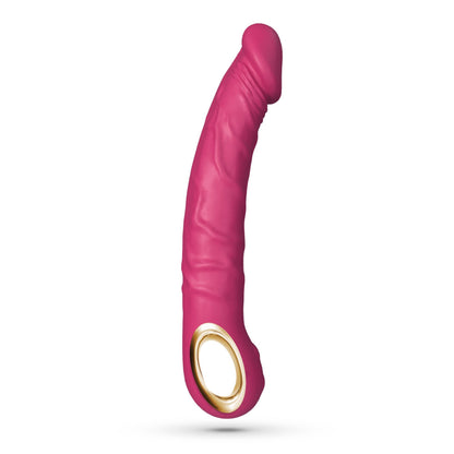 1-Wibrator realistyczny Crushious Magnus Bend zginany różowy USB-1