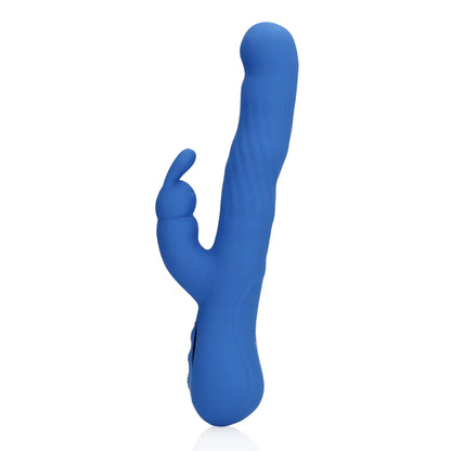 3-Wibrator króliczek Loveline Wiggle niebieski 24 cm-3