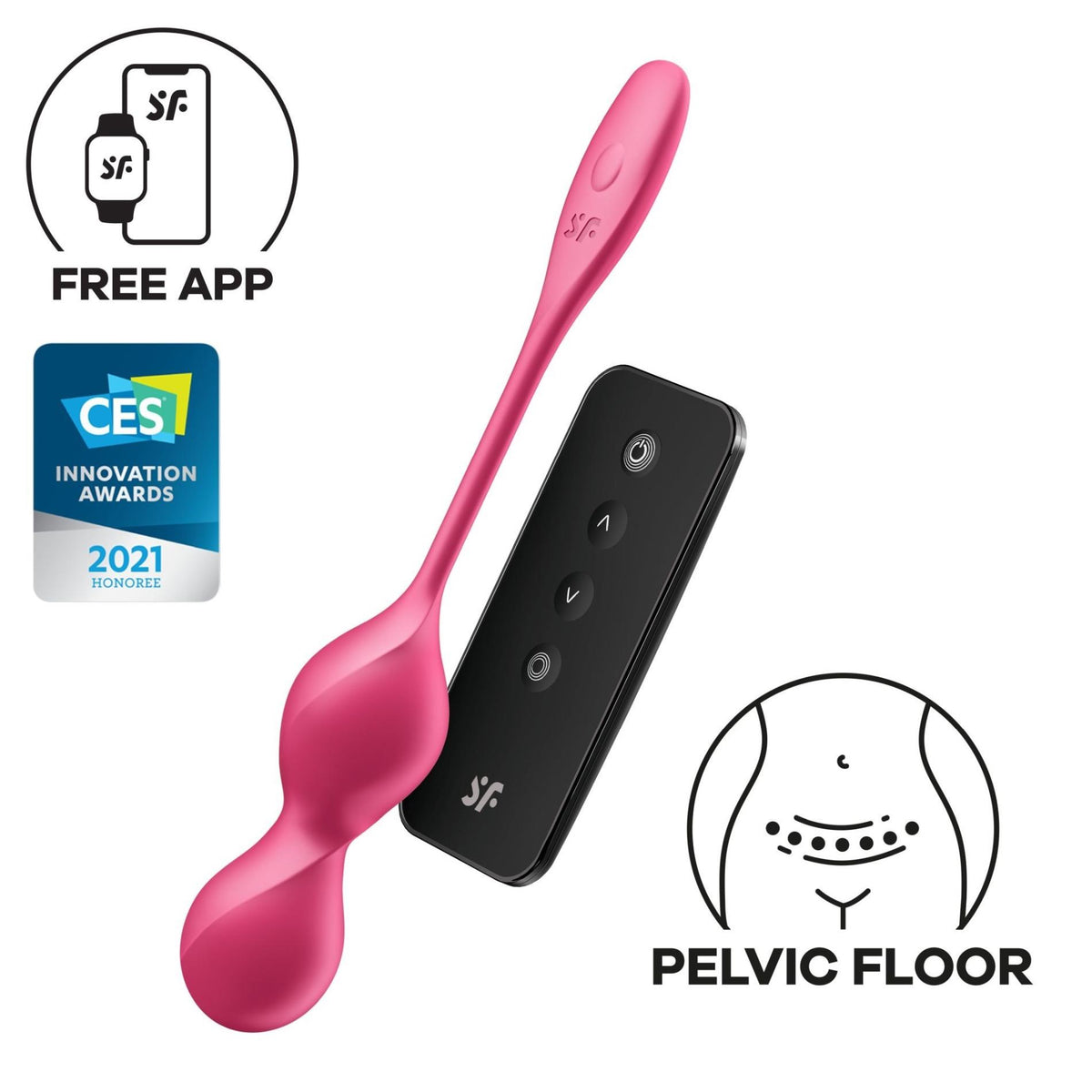 4-Wibrujące silikonowe kulki miłości Satisfyer Love Birds 2 z aplikacją-4