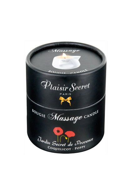 1-Świeca do masażu kwiat maku Plaisir Secret 80ml-1