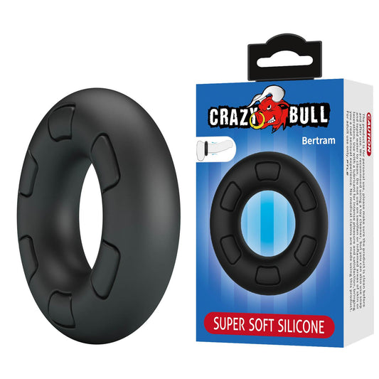 1-Pierścień erekcyjny super miękki silikonowy Crazy Bull Bertram-1