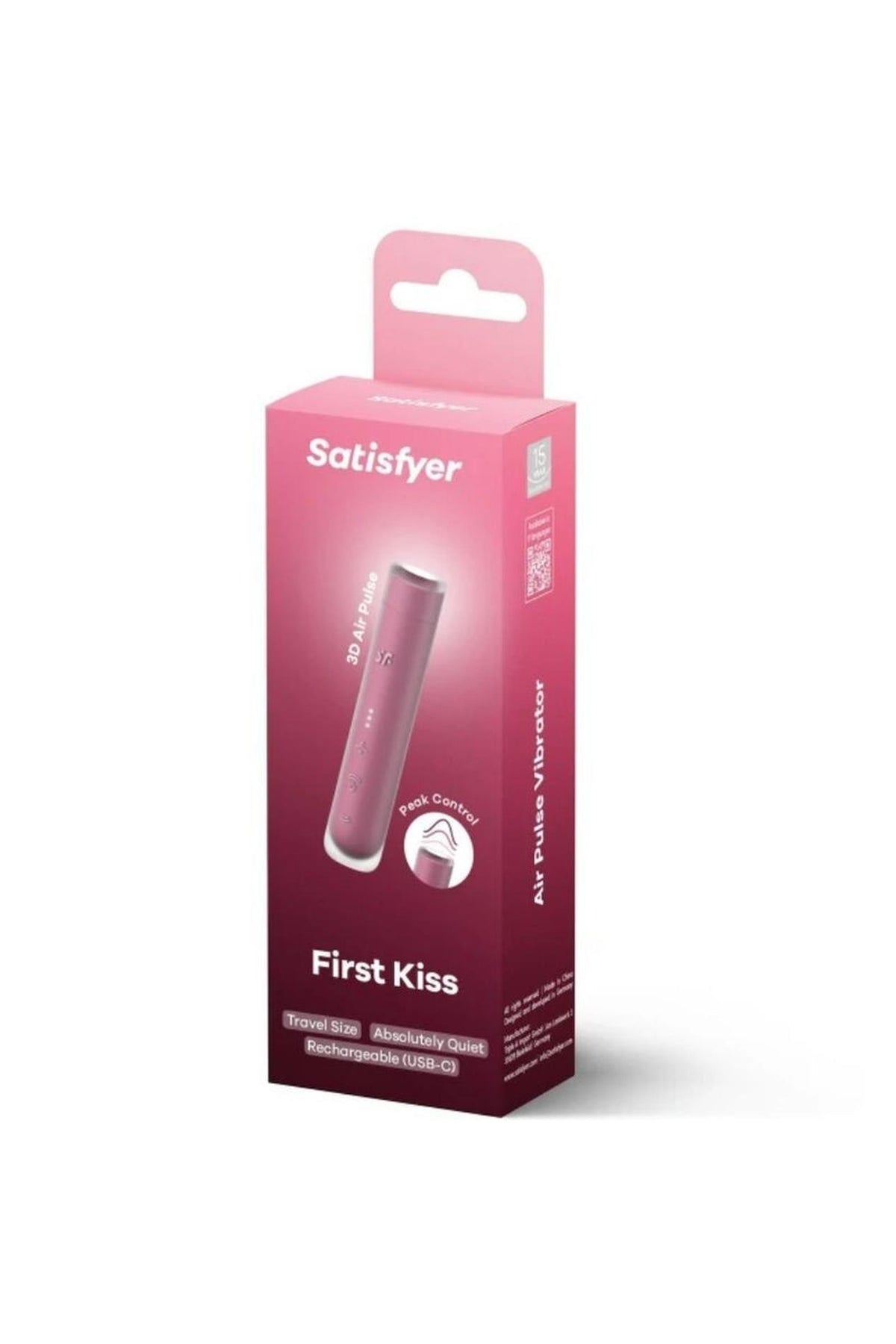 1-Stymulator łechtaczki Satisfyer First Kiss kompaktowy silikonowy USB-1