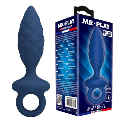 2-Korek analny silikonowy z pętlą Mr. Play rozmiar L-2