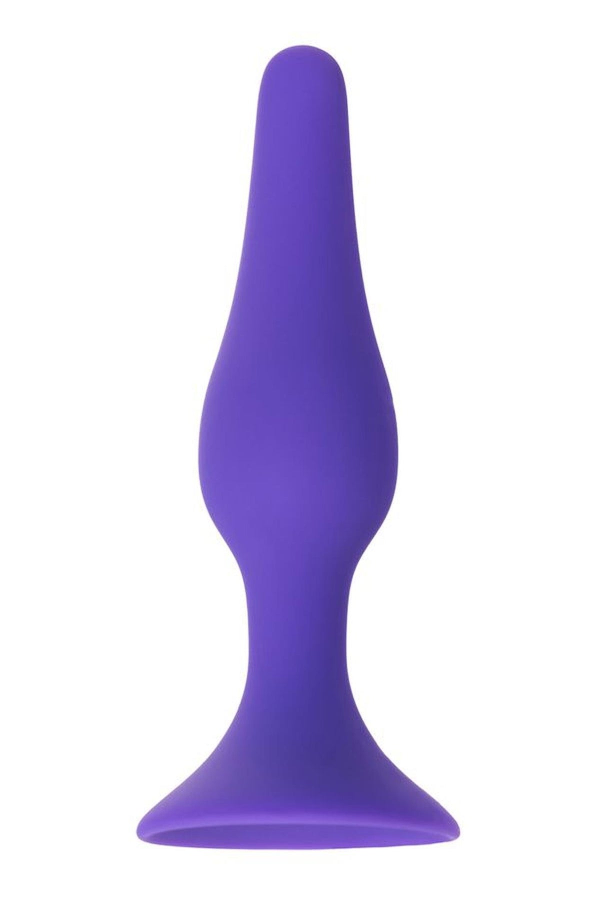 2-Korek analny silikonowy z przyssawką A-Toys fioletowy 10 cm-2
