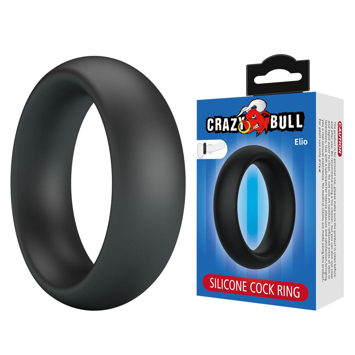 3-Pierścień erekcyjny silikonowy elastyczny Crazy Bull Elio-3