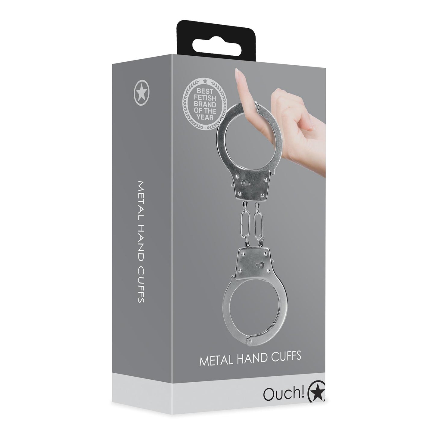 2-Metal Hand Cuffs - Silver-2