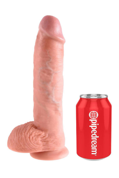 3-Dildo realistyczne King Cock 25 cm z jajami jasne Pipedream-3