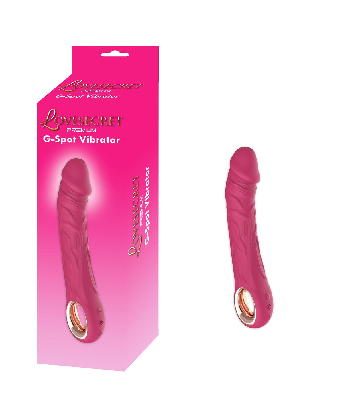 5-Wibrator Lovesecret Premium G Spot realistyczny różowy USB 22 cm-5