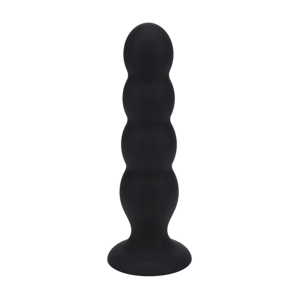 2-Korek analny silikonowy poczwórny z grzechotką Levelz XL czarny 16,5cm-2