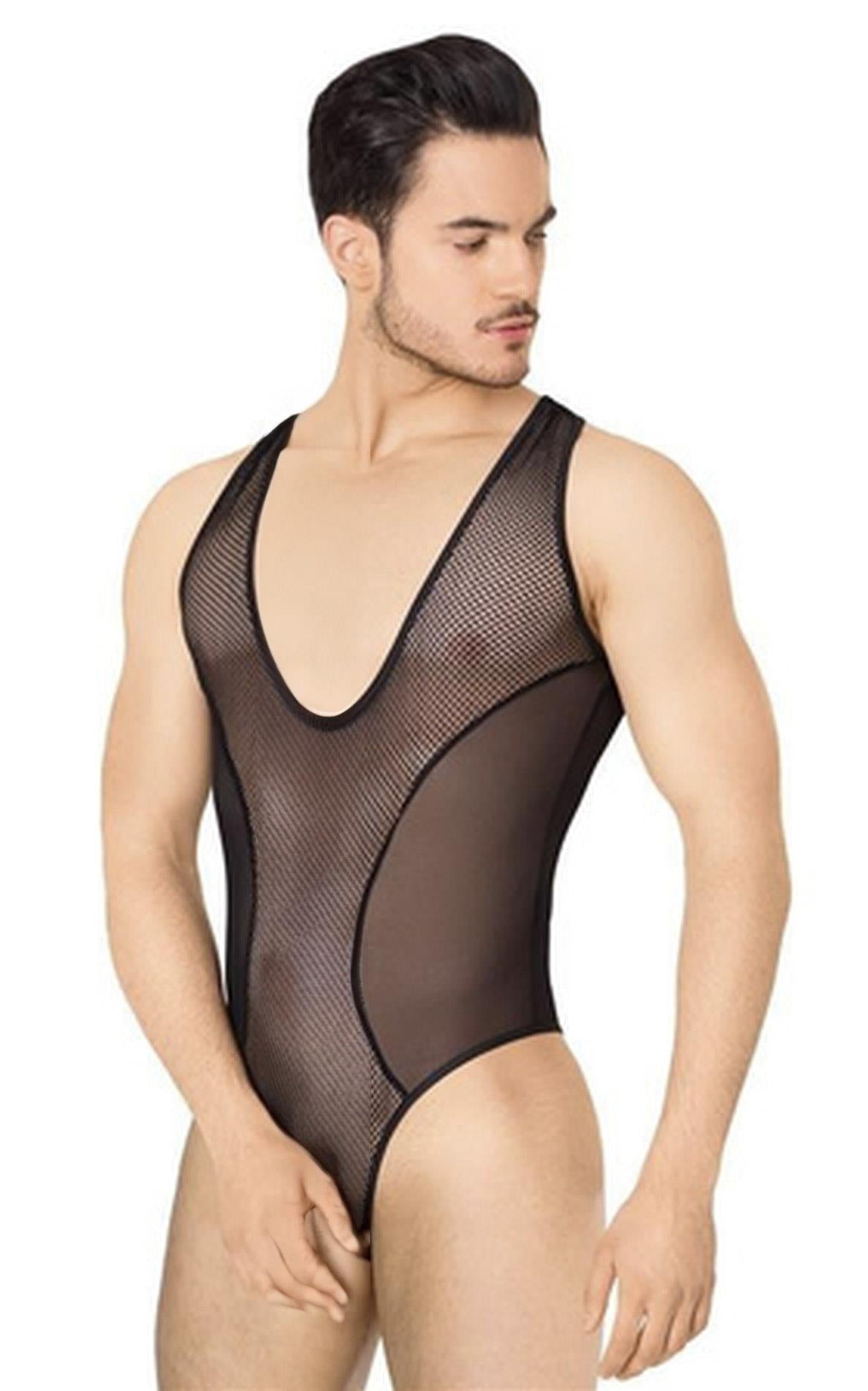 1-Siateczkowe body SoftLine 4609 czarne XL-1