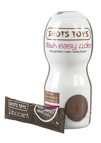 2-Masturbator analny Real Skin Dark Easy Rider ShotsToys 15,7 cm-2