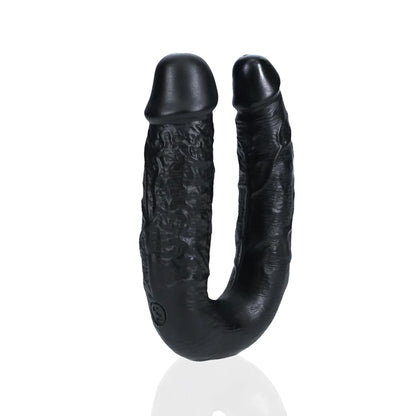 2-Dildo podwójne w kształcie U RealRock 12,7 cm czarny-2