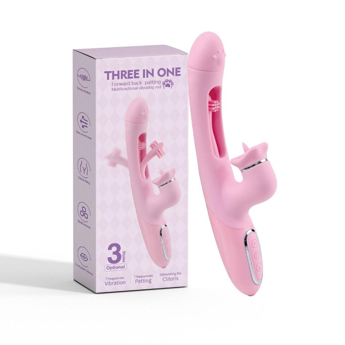 1-Trzyfunkcyjny silikonowy wibrator B Series Lyla USB wodoodporny-1