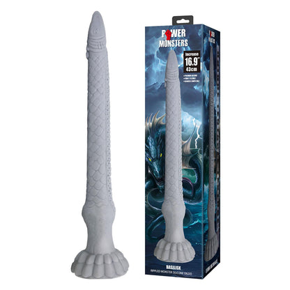 1-Dildo silikonowe pofalowane Basilisk Power Monsters 43 cm-1