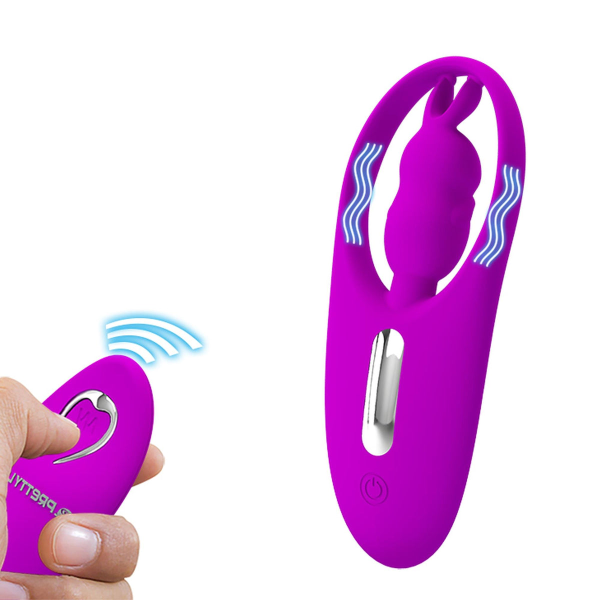 4-Wibrator króliczek Pretty Love silikonowy 12 funkcji pilot USB-4
