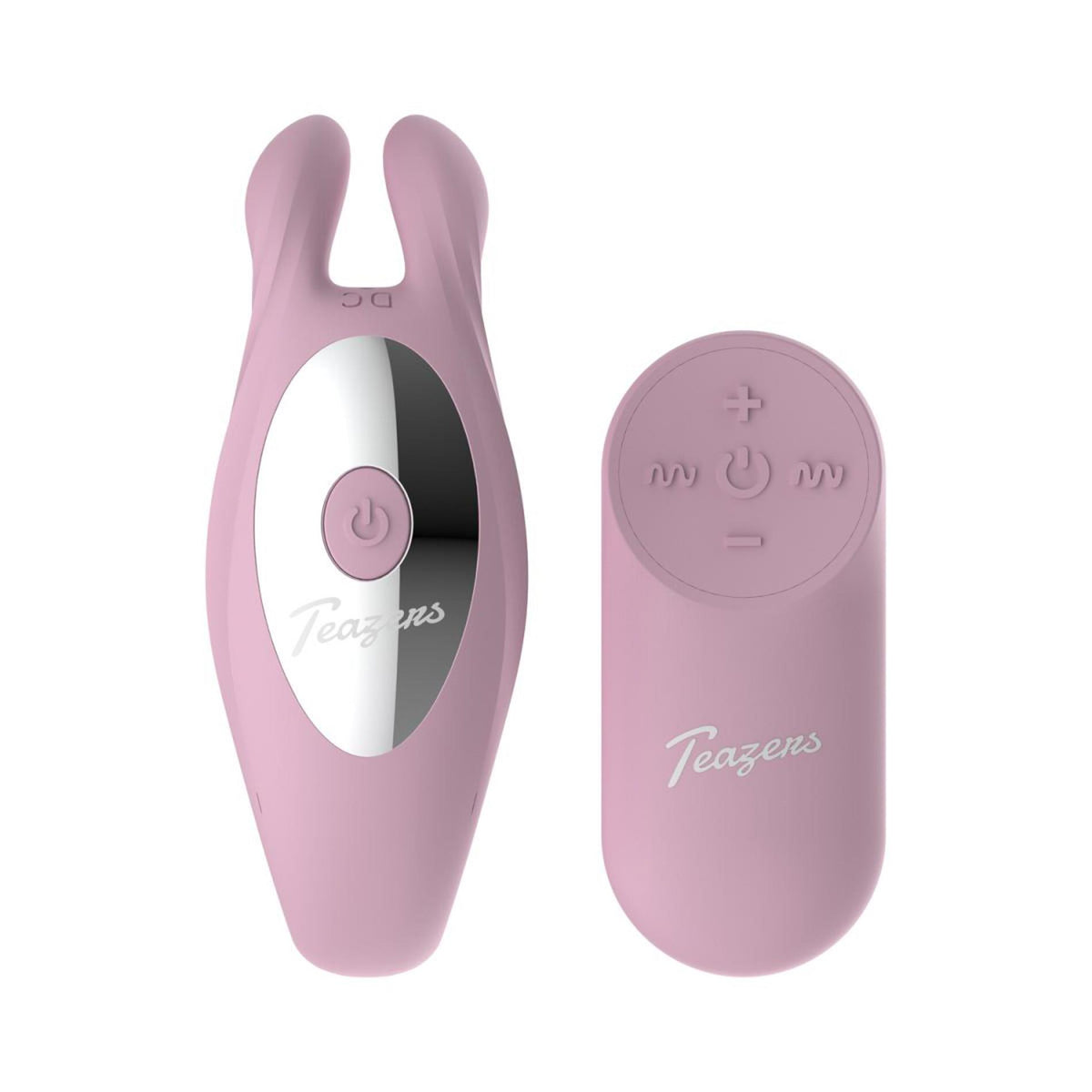 1-Wibrator króliczek Teazers kształt C z pilotem różowy USB-1