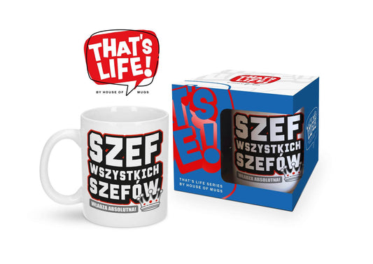 1-Kubek ceramiczny 300ml Szef wszystkich szefów House of Mugs-1