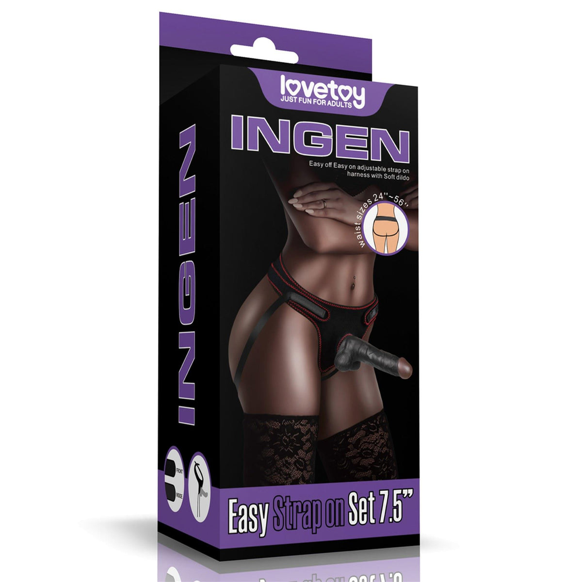 4-Easy Strapon Set Black-4