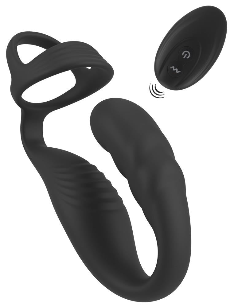 2-Pierścień erekcyjny Rebel z wibrującym korkiem prostaty USB-2