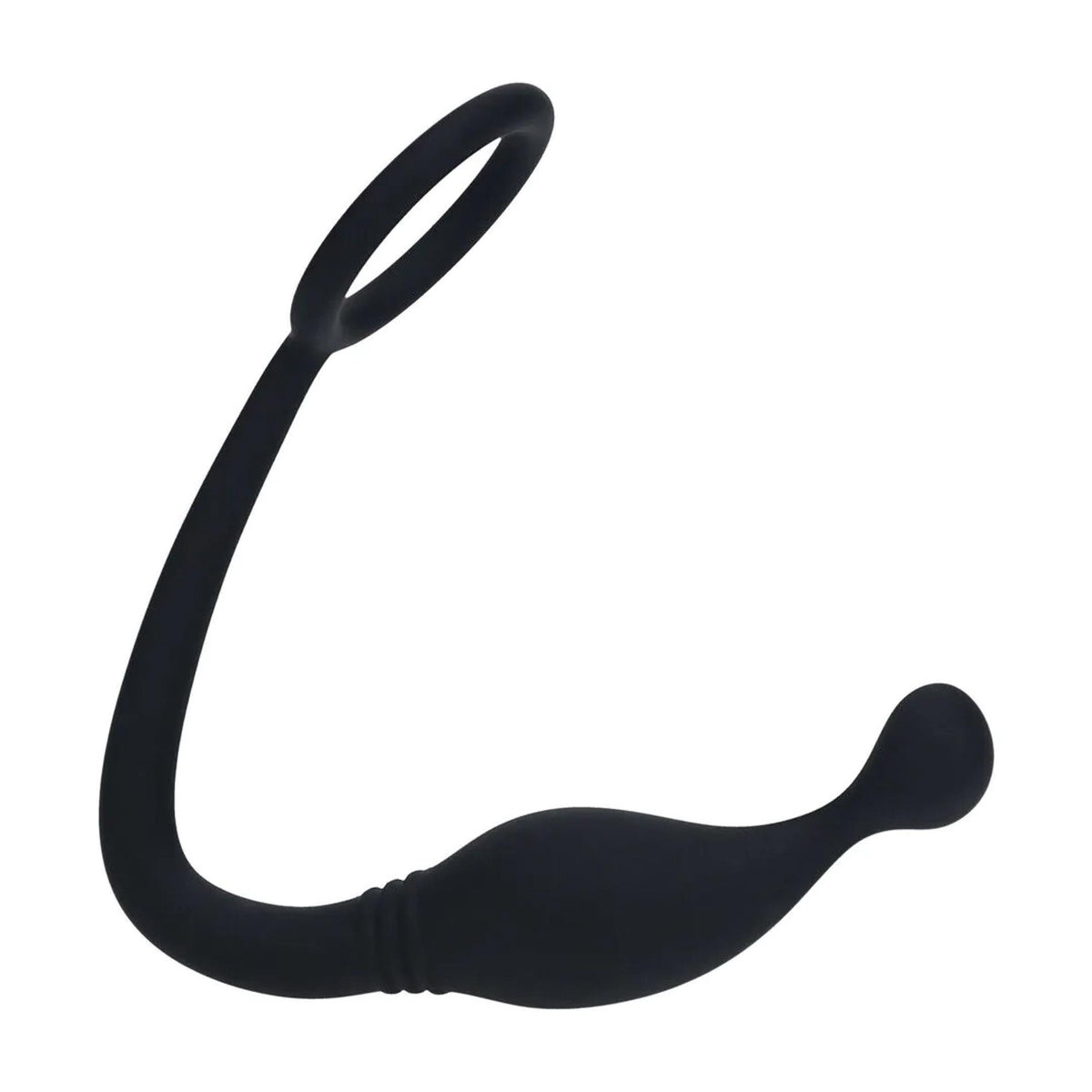 2-Pierścień erekcyjny silikonowy z stymulatorem prostaty Levelz S czarny 11cm-2