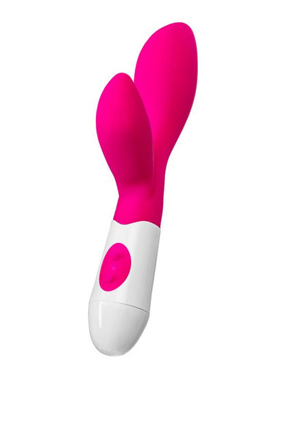 2-Wibrator króliczek Lilu A-Toys silikonowy różowy 20 cm-2