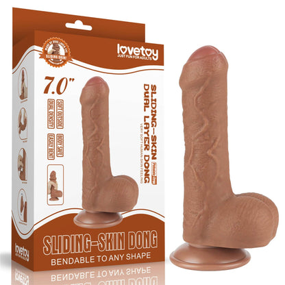 1-7'' Sliding Skin Dual Layer Dong Brown-1