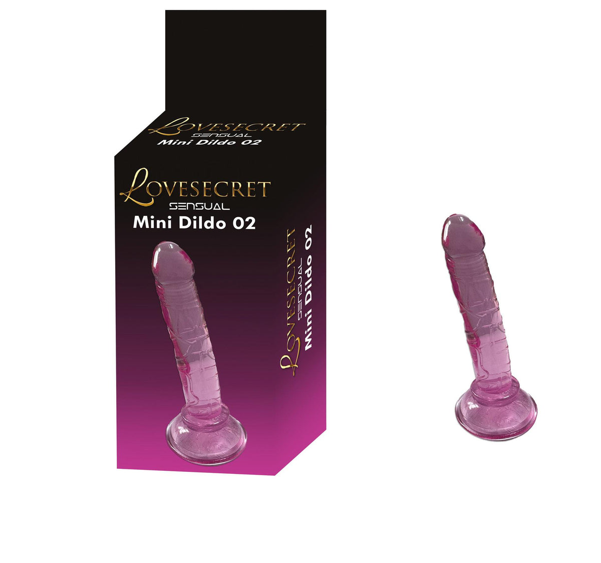 1-Realistyczne mini dildo Lovesecret różowe 14 cm-1