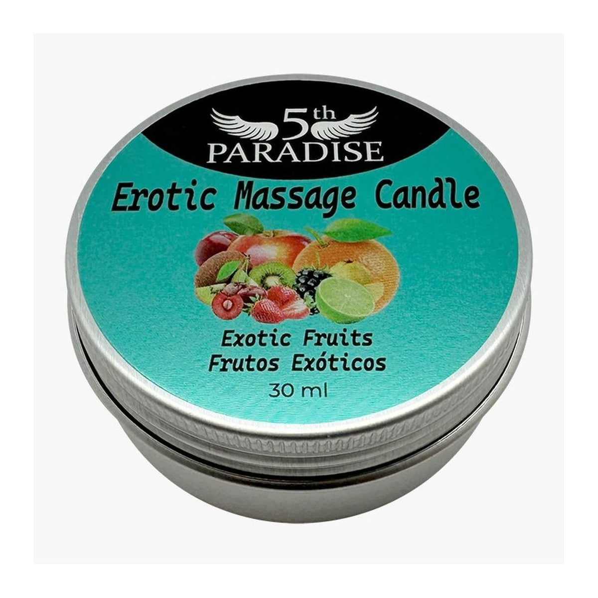 1-Świeca do masażu 5th Paradise musujące egzotyczne owoce 30ml-1