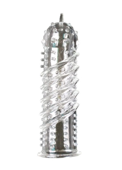 3-Przedłużka na penisa Me You Us TPR z wypustkami 14 cm-3