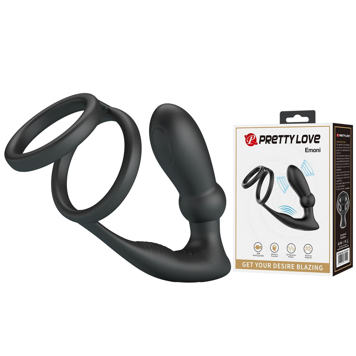 4-EMONI, 12 vibration functions 12 thrusting settings Memory function-4