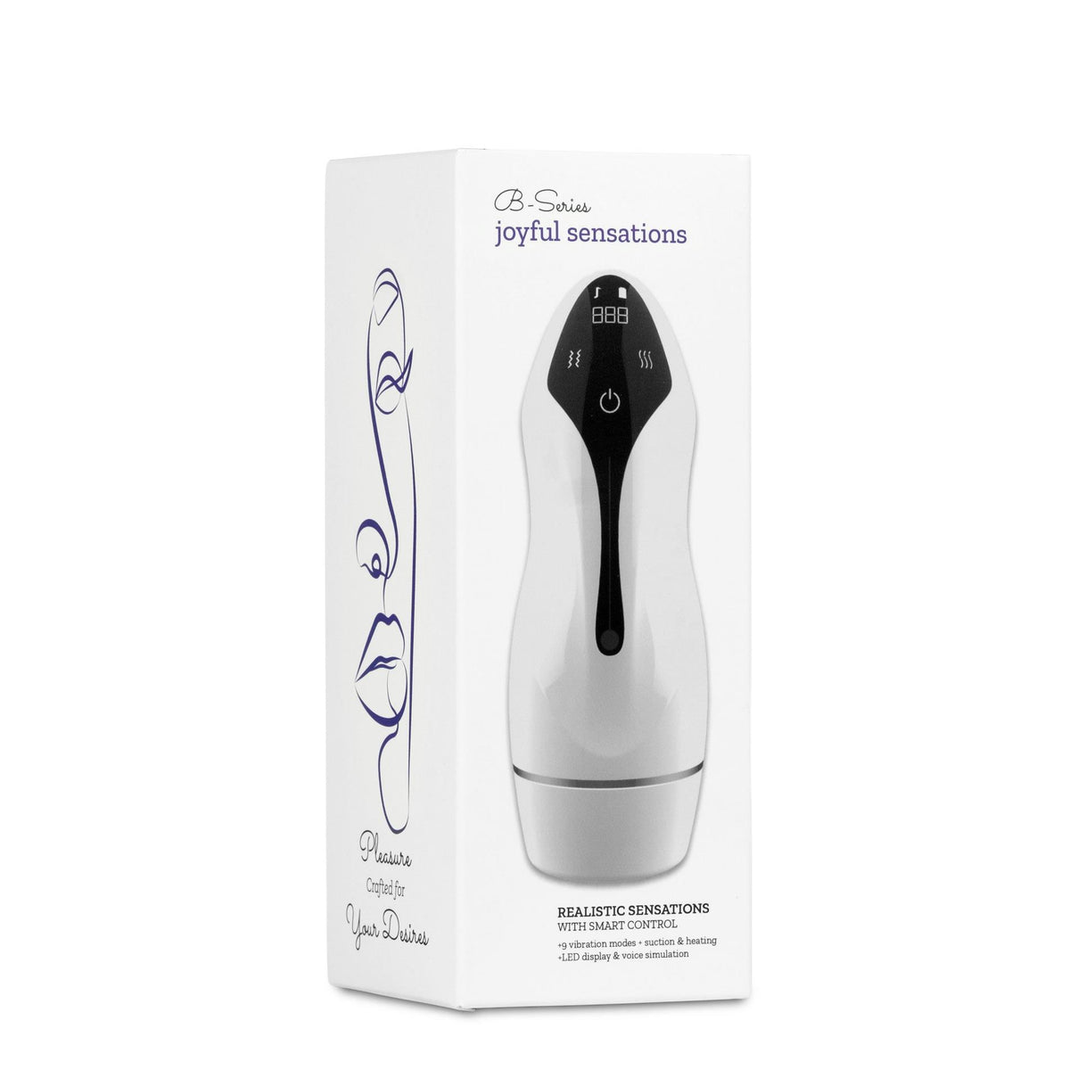 2-Kubek masturbacyjny z wibracją ssaniem podgrzewaniem USB B Series Lyla-2