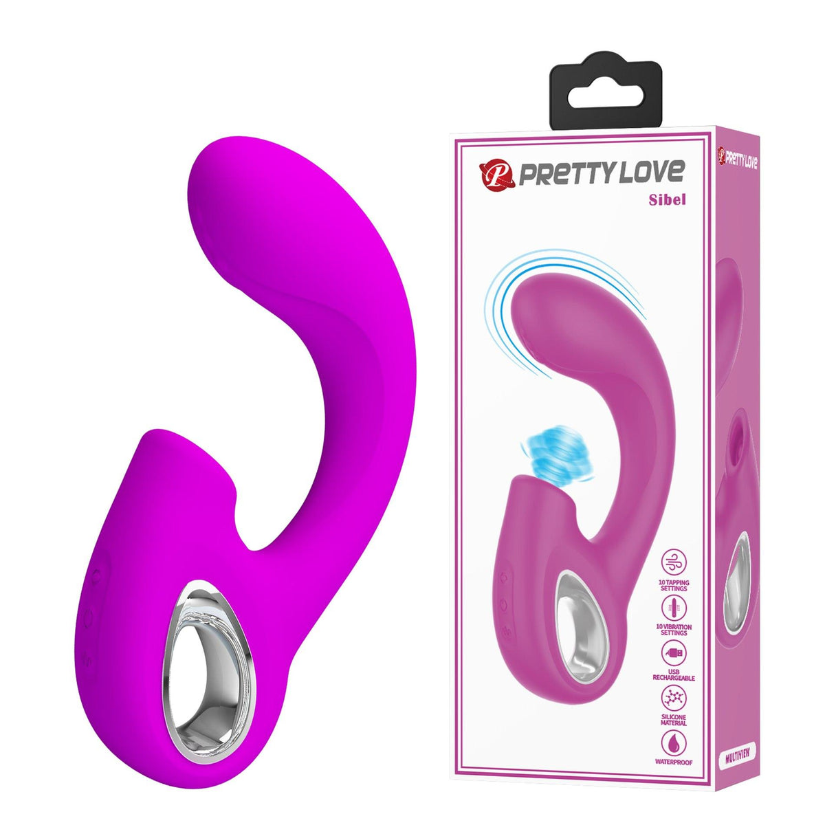 1-Stymulator łechtaczki Sibel Pretty Love silikonowy USB-1
