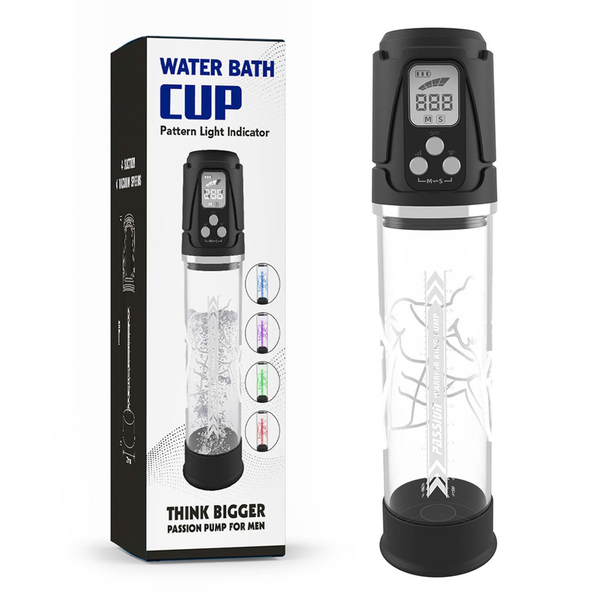 2-Pompka automatyczna wodoodporna Passion Pump z podświetleniem LED-2