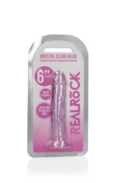 2-Straight Realistic Dildo with Suction Cup - 6'' / 14,5-2