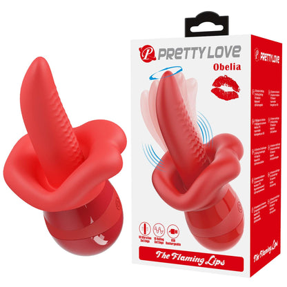 1-Stymulator łechtaczki z ruchem języka Pretty Love Obelia USB-1